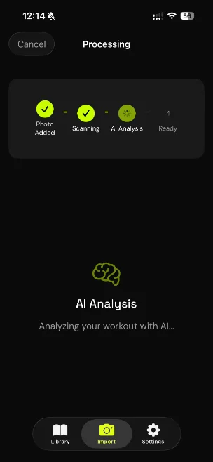 WodShot AI parsing a whiteboard photo into a structured workout